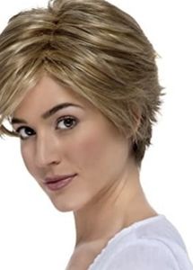 Estetica Stylish Short Blonde Wig for Women